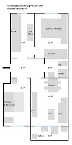 Grundriss - Wattstern - Top-Hundeurlaub
