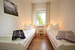 Schlafzimmer - Haus Strandgut Wohnung 2 - Top-Hundeurlaub