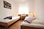 Schlafzimmer - Haus Strandgut Wohnung 1 - Top-Hundeurlaub