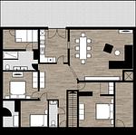 Grundriss - Huus Achterdiek - Whg. Captains Deck - Top-Hundeurlaub