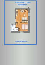 Grundriss - Nordstrandperle Ap. H1 - Top-Hundeurlaub