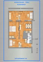 Grundriss - Nordstrandperle Ap. H4 - Top-Hundeurlaub