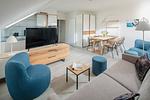 Wohnzimmer - Nordstrandperle Ap. H11 - Top-Hundeurlaub