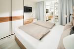 Schlafzimmer - Nordstrandperle Ap. E2 - Top-Hundeurlaub