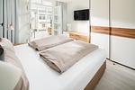Schlafzimmer - Nordstrandperle Ap. E5 - Top-Hundeurlaub