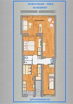 Grundriss - Nordstrandperle Ap. E5 - Top-Hundeurlaub