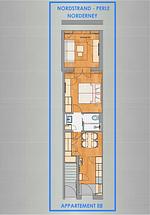Grundriss - Nordstrandperle Ap. E8 - Top-Hundeurlaub