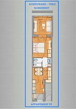 Grundriss - Nordstrandperle Ap. E9 - Top-Hundeurlaub