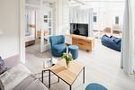 Wohnzimmer - Nordstrandperle Ap. E10 - Top-Hundeurlaub
