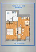 Grundriss - Nordstrandperle Ap. S4 - Top-Hundeurlaub