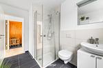 Badezimmer - Ferienhaus Baltic Home Olpenitz - Top-Hundeurlaub