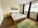 Schlafzimmer - Landhaus Rosenhof Wohnung 1 - Top-Hundeurlaub