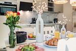 Küche / Küchenzeile - Ferienwohnung #einzigartig - Top-Hundeurlaub