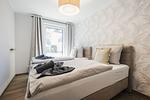 Schlafzimmer - Ferienwohnung #einzigartig - Top-Hundeurlaub