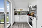 Küche / Küchenzeile - Ferienwohnung Glück Olpenitz - Top-Hundeurlaub