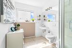 Badezimmer - Ferienhaus Achtern Diek Olpenitz - Top-Hundeurlaub