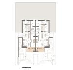 Grundriss des kleinen Appartements im Ferienhaus Strandlust in Wittdün auf Amrum - Strandlust 21A Appartement - Top-Hundeurlaub