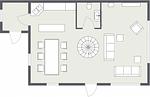 Plan des Erdgeschoss im Reetdachhaus Skagen - Reetdachhaus Skagen - Top-Hundeurlaub