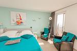 Wohnzimmer - Nordland Appartements Wohnung Aerö - Top-Hundeurlaub