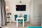 Wohnzimmer - Nordland Appartements Wohnung Aerö - Top-Hundeurlaub