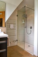 Auch hier ist die Dusche bodengleich. - LandLust - Top-Hundeurlaub