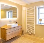 Badezimmer in Hanjes Kapitänshaus - Hanjes Kapitänshaus - Top-Hundeurlaub