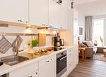 Küche in der Ferienwohnung Amrumer Strandhaven in Wittdün - Amrumer Strandhaven - Top-Hundeurlaub