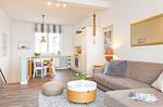 Living room in the holiday apartment Amrumer Strandhaven in Wittduen - Amrumer Strandhaven - Top-Hundeurlaub