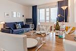Wohnzimmer - Nordland Appartements Wohnung Falster - Top-Hundeurlaub
