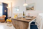 Wohnzimmer - Nordland Appartements Wohnung Falster - Top-Hundeurlaub