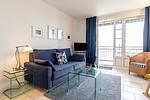 Wohnzimmer - Nordland Appartements Wohnung Falster - Top-Hundeurlaub