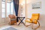 Wohnzimmer - Nordland Appartements Wohnung Falster - Top-Hundeurlaub