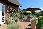 Terrasse - Ferienhaus Friesenrose - Top-Hundeurlaub