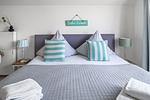 Bett - Ferienwohnung Große Freiheit Olpenitz - Top-Hundeurlaub