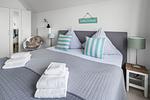 Schlafzimmer - Ferienwohnung Große Freiheit Olpenitz - Top-Hundeurlaub