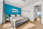 Schlafzimmer - Ferienhaus Hamptons Beach House Olpenitz - Top-Hundeurlaub