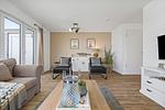 Wohnzimmer - Ferienhaus Hamptons Beach House Olpenitz - Top-Hundeurlaub