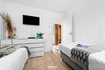 Schlafzimmer - Ferienhaus Biscaya Olpenitz - Top-Hundeurlaub
