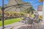 Terrasse - Störtebekers Reethus mit Sauna, Kamin und Terrasse - Top-Hundeurlaub
