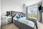 Schlafzimmer - Ferienwohnung Kleine Freiheit Olpenitz - Top-Hundeurlaub