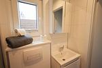 Badezimmer - Ferienhaus Ostseechalet Kompass Gelting - Top-Hundeurlaub
