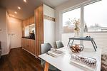 Küche / Küchenzeile - Ferienhaus Ostseechalet Kompass Gelting - Top-Hundeurlaub