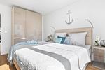 Schlafzimmer - Ferienwohnung Sonnenaufgang Olpenitz - Top-Hundeurlaub