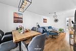 Wohnzimmer - Ferienwohnung Sonnenaufgang Olpenitz - Top-Hundeurlaub