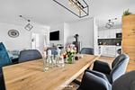 Wohnzimmer - Ferienwohnung Sonnenaufgang Olpenitz - Top-Hundeurlaub