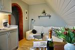Wohnzimmer - Ferienwohnung Wattwurm Dagebüll - Top-Hundeurlaub