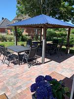 Terrasse - Ferienwohnung Meeresbrise Dagebüll - Top-Hundeurlaub