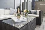 Terrasse - Ferienwohnung Bootshaus Olpenitz - Top-Hundeurlaub