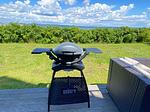 Grillbereich - Ferienwohnung Bootshaus Olpenitz - Top-Hundeurlaub