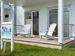 Terrasse - Ferienwohnung Bootshaus Olpenitz - Top-Hundeurlaub